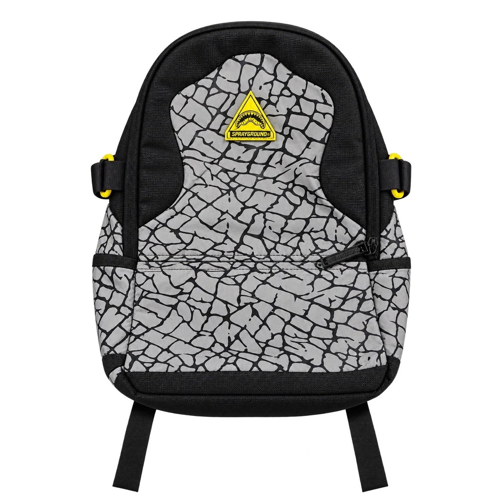 Sprayground Backpack Shark MoutSprayground Backpack Shark Mouth Print Black Grey